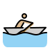 person rowing boat, medium-light skin tone